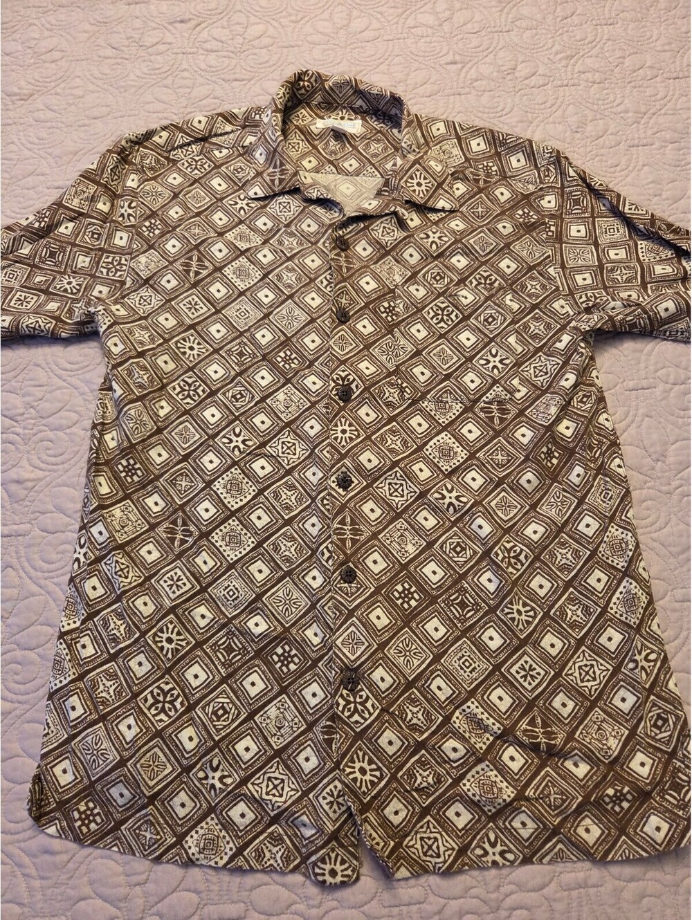 Ocean & Coast Hawaiian Shirt Tropical Print Men’s Medium